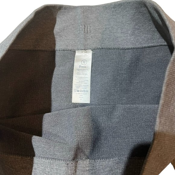 Girl's Ivivva Lululemon Breathe Love Flow Crop Seamless Leggings‎ Gray Size 12 - Picture 3 of 3